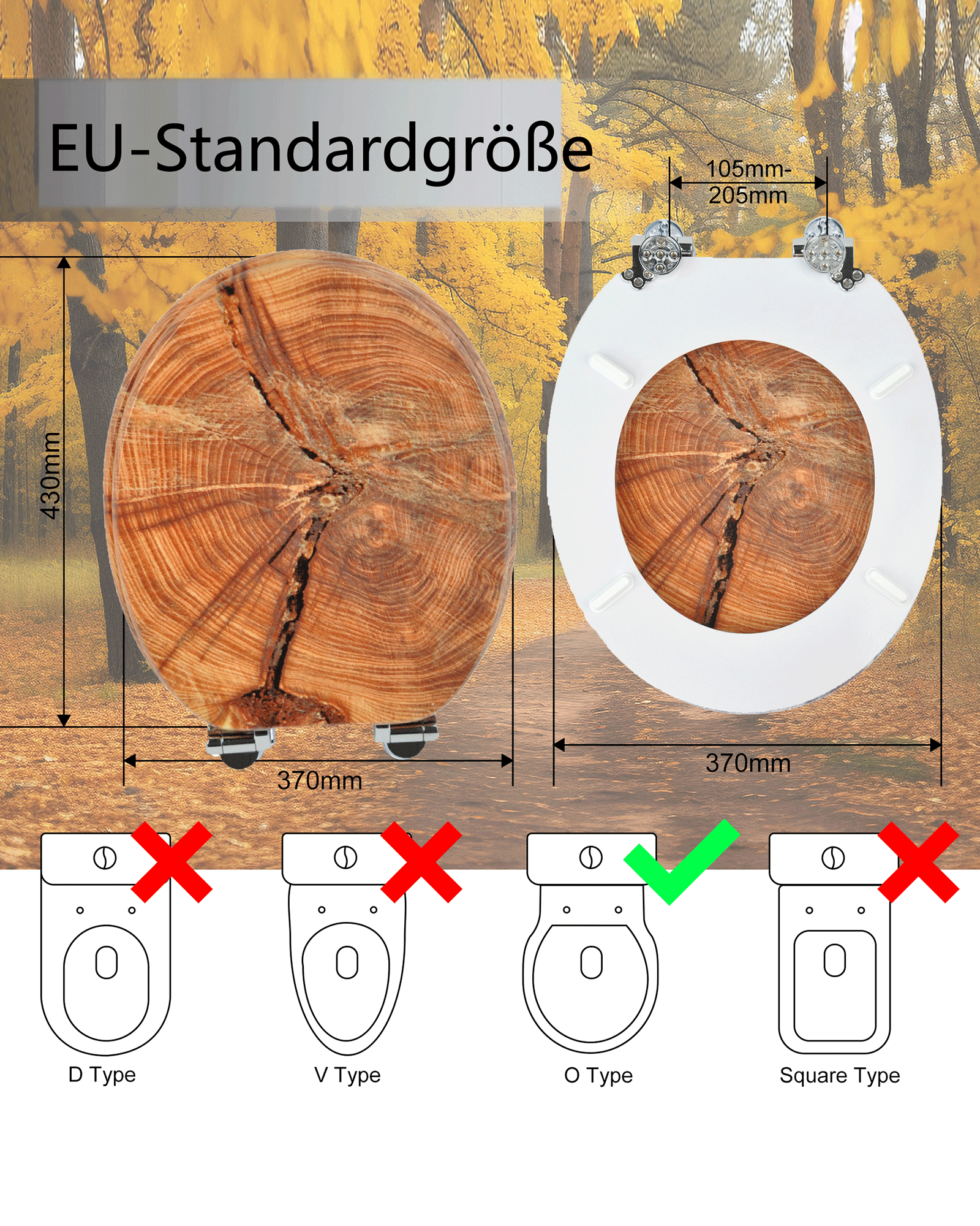 H348 WC-Sitz/Toilettensitz 