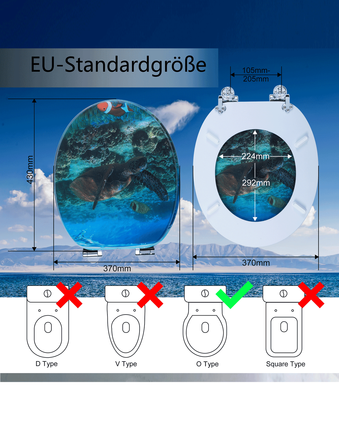 H140 WC-Sitz/Toilettensitz 